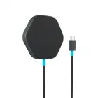 CANYON wireless charger HEXAGON 110 Dark Grey Blue Foto 2