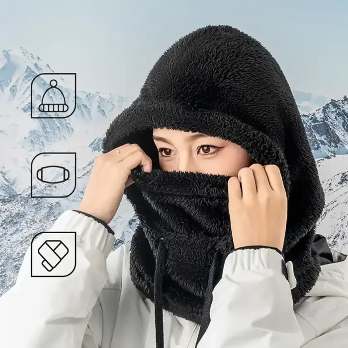 Qunature Arctic Velvet Ski Balaclava Size L - Black Foto 3