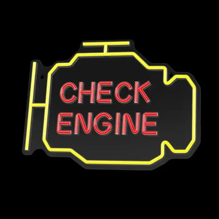 Neon PLEXI LED CHECK ENGINE yellow red NNE21 Neolia Photo 3