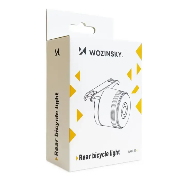 Wozinsky LED aizmugurējais velosipēda lukturis ar mikro USB sarkanā gaisma 5 režīmi melns (WRBLB2) Foto 20