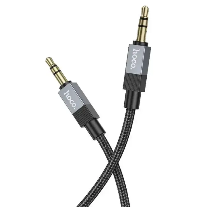 Cable AUX Jack 3,5 mm (male) to Jack 3,5 mm (male) Hoco 1 m UPA32 black Photo 2