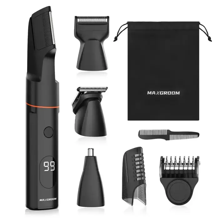 MAXGROOM LK-881 multifunctional trimmer with replaceable tips - black Foto 2