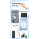 Dudao K10 внешний аккумулятор (powerbank) | 10000 mAh | 12W | USB-C, USB-A | LED дисплей | черный Фото 3