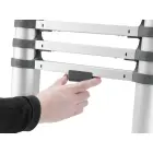 Kāpnes teleskopiskās T80 FlexLine / alumīnija / 9 pakāpieni Foto 6