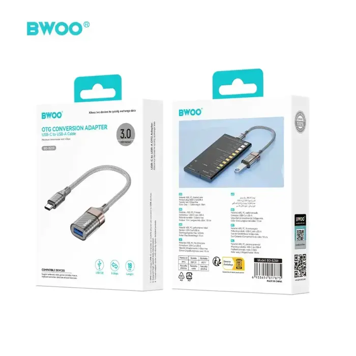 BWOO Adapter Type C to USB BZ69 Фото 5