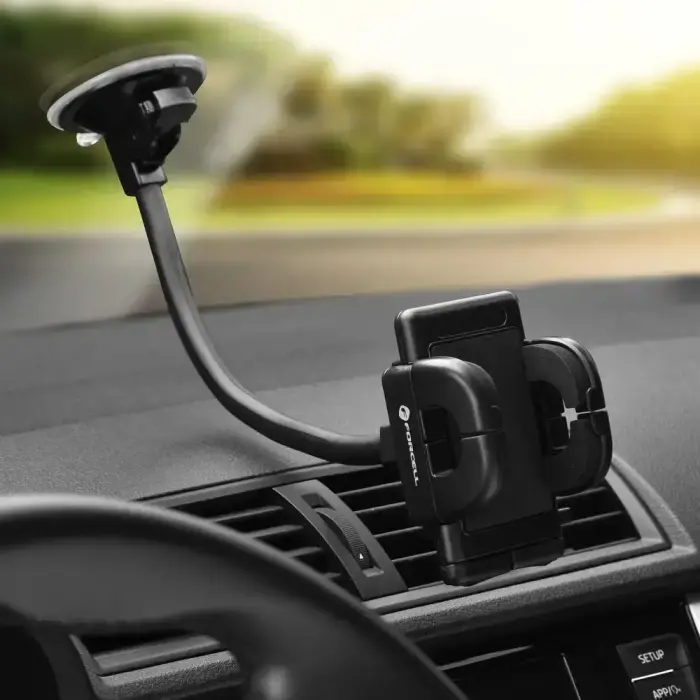 Car phone holder Forcell F-Grip Regular 27 cm windshield / dashboard / air vent black Photo 18