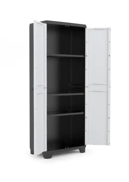 Шкаф Linear Tall Cabinet 68x39x173см черный / серый / темно-синий Фото 4