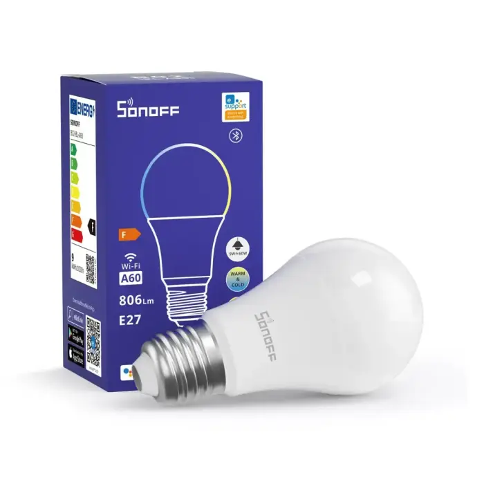 Išmanioji Wi-Fi LED lemputė 9W Sonoff B02-BL-A60 Фото 2