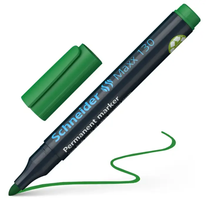 Noturīgais marķieris SCHNEIDER MAXX 130 konisks, 1-3 mm, zaļš Photo 4