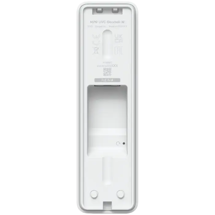 Ubiquiti Doorbell Lite - Compact PoE video doorbell with two-way audio and versatile mounting options, white. Фото 2