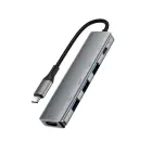 Acefast J16 USB Hub USB-C 5-in-1 HDMI 4K 60Hz PD90W Docking Station - Gray Фото 4