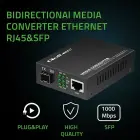 Qoltec Bidirectional Ethernet SWITCH Media Converter 1x RJ45 1x SFP| 1000Mbps | 5V Фото 2
