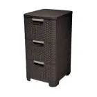 Kumode ar 3 atvilktnēm Style 33x38x60cm tumši brūna Foto 1