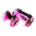 Goodbuy kids rollerblades with 3 LED lamps, 7cm diameter pink Photo 1