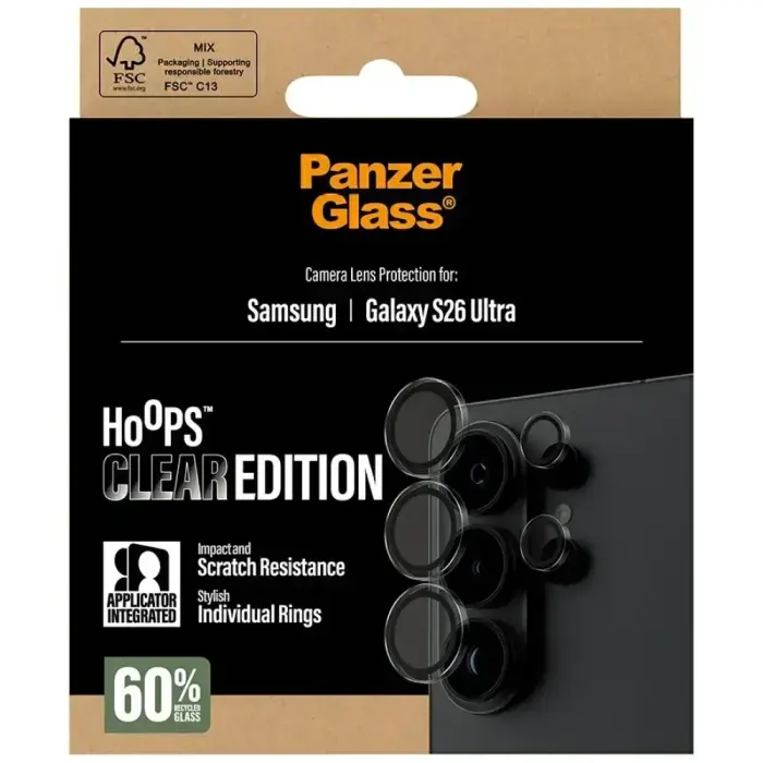 Tempered glass for the camera lens PanzerGlass Hoops Lens Protector for Samsung Galaxy S26 Ultra tra Foto 6