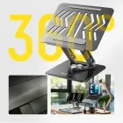 Wozinsky WRS-CPY84SB 360 Aluminum Laptop and Tablet Stand + Free Smartphone Stand - Black Фото 4