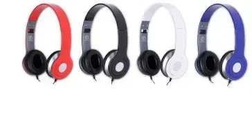CITY black ster headphone with microph. Foto 4