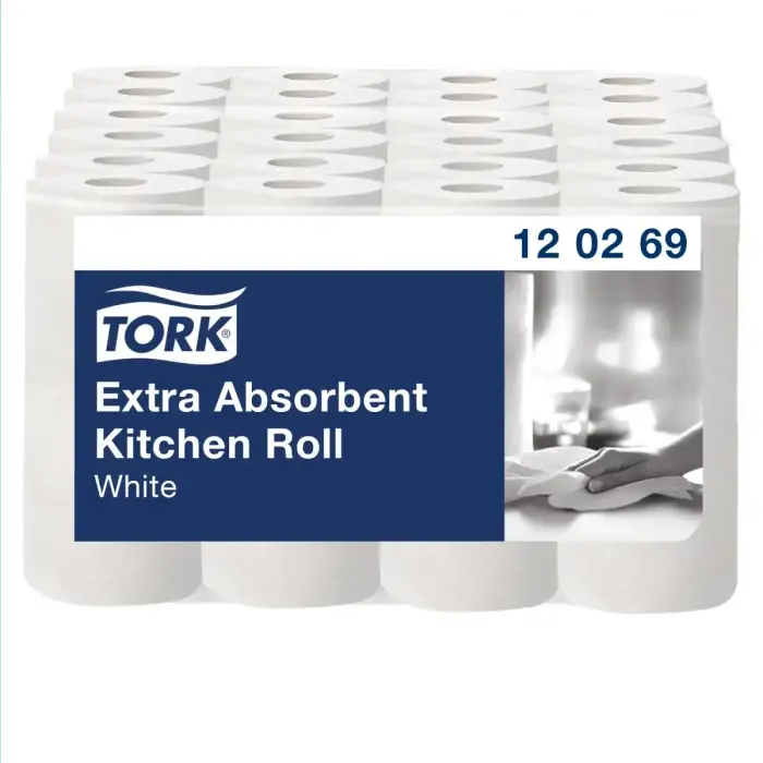 Roku dvieļi TORK Premium Kitchen, 2 sl., 64 lapiņas rullī, 24 cm x 15.4 m, baltā krāsā, 2 gab./iepak. Фото 3
