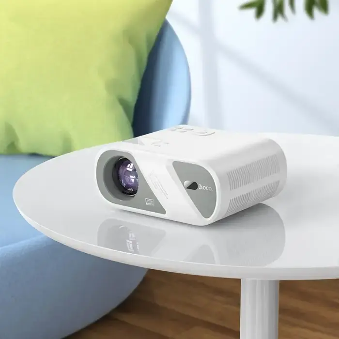 Projector HD Ready Hoco Wi-Fi Bluetooth 720P DT1 white Foto 16
