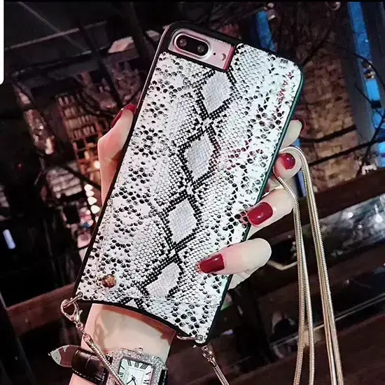 BAG - SNAKE Leather Case - IPHONE XS MAX White Foto 26