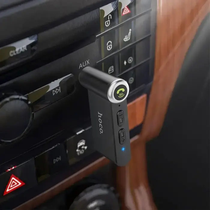 Wireless car receiver Hoco AUX Bluetooth Jack 3,5 mm E58 black Foto 9