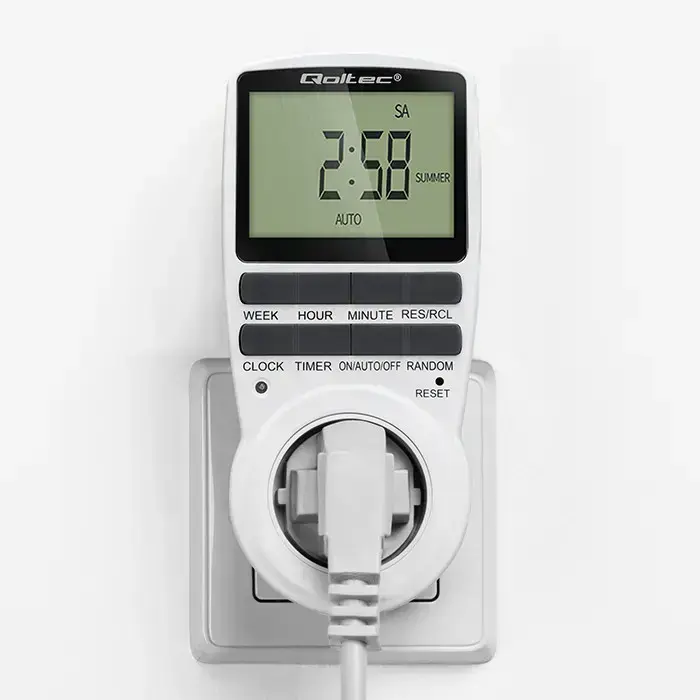 Qoltec Electronic Timer PC0628 | 3680W | 16A | LCD Фото 9