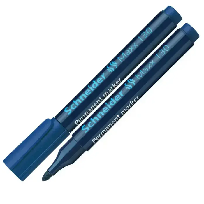 Noturīgais marķieris SCHNEIDER MAXX 130 konisks, 1-3 mm, zils Photo 1