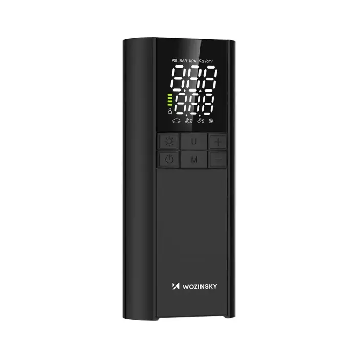 Wozinsky WPEP-8000 compressor, electric pump, 8000mAh power bank, flashlight - black Фото 4