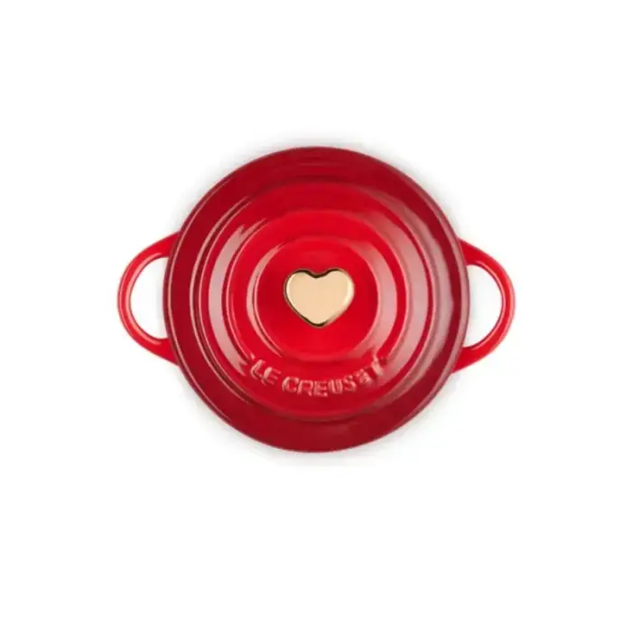 Mini Cocotte stoneware dish Ø10cm red Photo 3