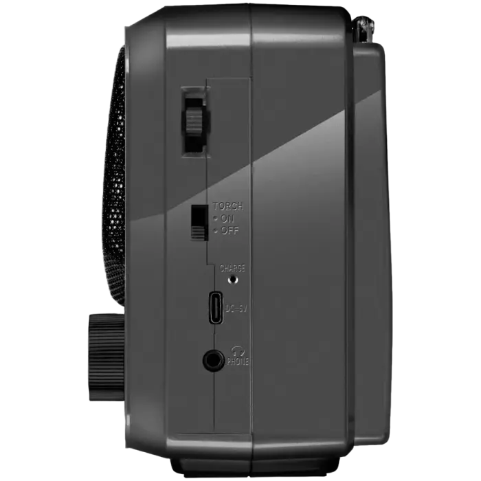 Speaker SVEN SRP-150, gray (3W, Bluetooth, FM/AM/SW, USB, microSD, flashlight, battery) Foto 4