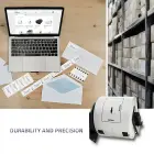Qoltec Tape for BROTHER DK-11202 | 62mm x 100mm | 300 labels | White/Black print | Roll with holder Photo 2