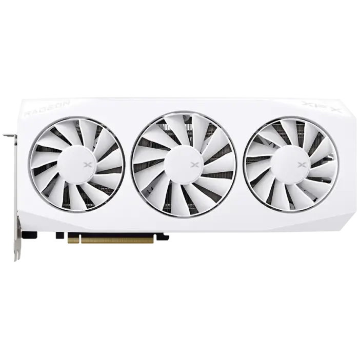 XFX Mercury AMD Radeon RX 9060XT OC White Gaming Edition with 16GB GDDR6 HDMI 2xDP, AMD RDNA 4 Foto 2