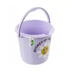 Декоративное ведро 10 л Ilvie "Счастливый цветок" Ø30x28 см, фиолетовое. Фото 2