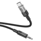 Cable AUX Jack 3,5 mm to USB C Hoco 1,2 m UPA27 black Photo 1