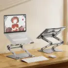 Wozinsky WRS-CPY75DSS Aluminum Laptop and Tablet Stand + Free Smartphone Stand - Silver Photo 42