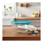 Stikla bļoda ar vāku Ø21cm 2.3L Foto 2