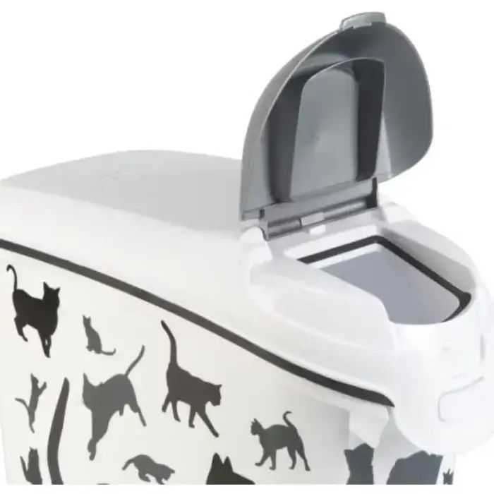 Контейнер для хранения корма Love Pets Dogs 10кг 23л 23,2x49,7x50,3см черные собаки Фото 2