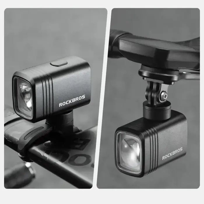 Rockbros M6 1000 lm front rechargeable bike light 2800 mAh - black Foto 2