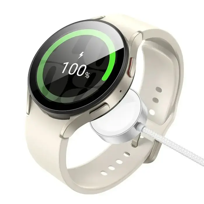 Wireless charger Hoco 2,5W USB C compatible with Apple Watch and Samsung Watch CW59 white Foto 5