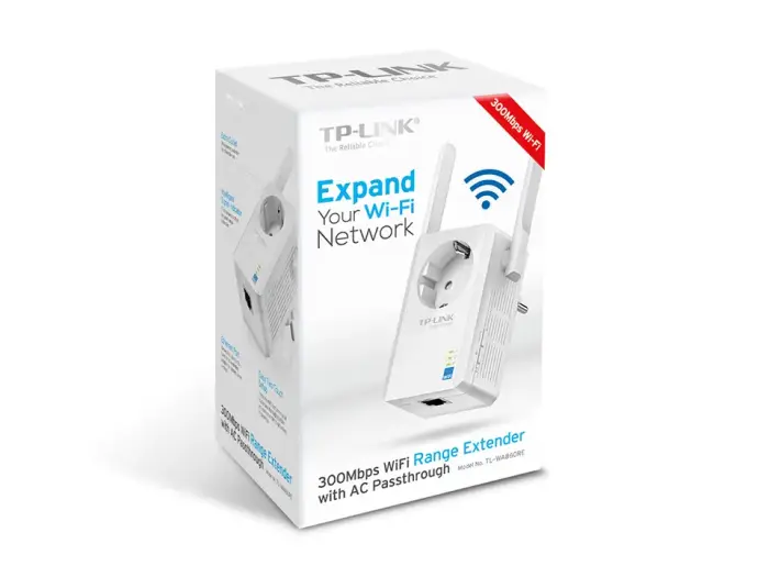 TP-Link TL-WA860RE | WiFi Range extender | N300, 1x RJ45 100Mb|s, ar sienas kontaktdakšu Foto 4