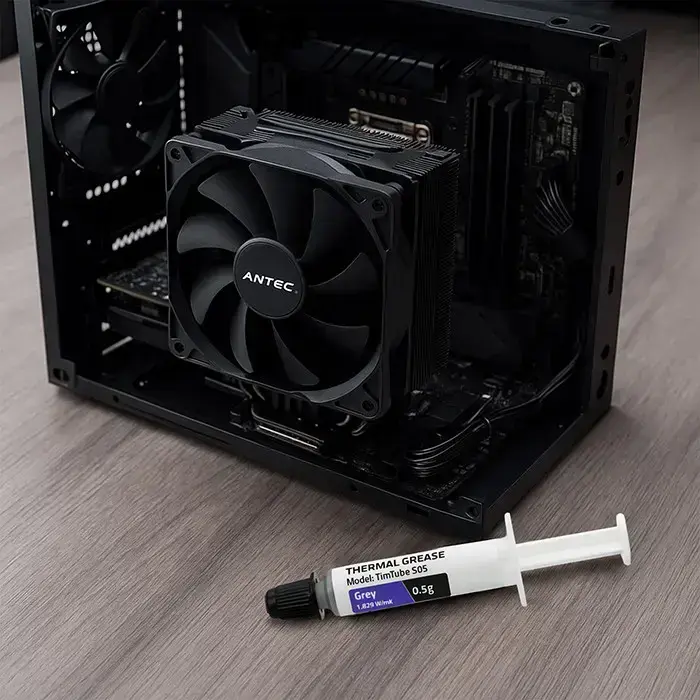Qoltec Thermal grease TIM TUBE S05 | 1.829 W/m-K | 0.5g | Grey Foto 4