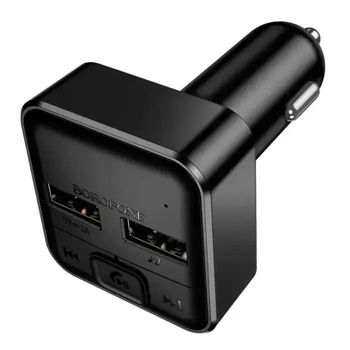 Borofone Transmitter FM BC63 Selecto MP3, Bluetooth - 2xUSB - black Foto 5