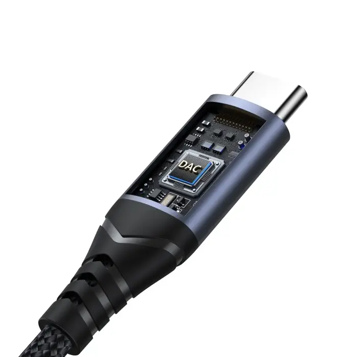Joyroom SY-C01 USB-C DAC adapter to 3.5 mm mini jack - black Фото 3
