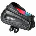 Etui|uchwyt rowerowy WILDMAN L E10S sakwa na ramę czarna|black Foto 1