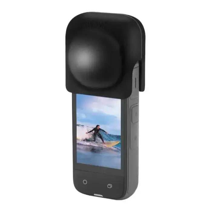 Silicone lens cover PULUZ for Insta360 X4 (black) Foto 6