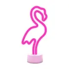Neon LED on stand FLAMINGO pink USB-C FSC-11 Forever Light Фото 1