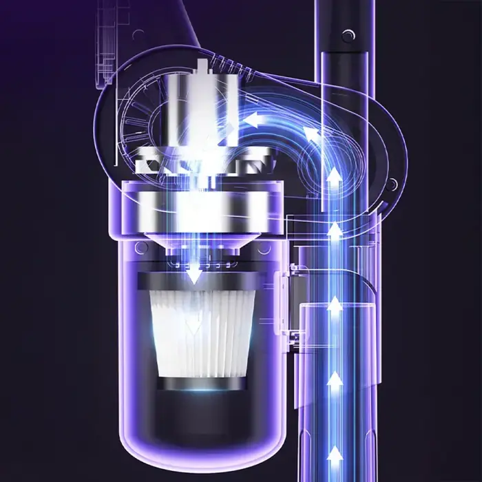 4-in-1 Vertical Handheld Vacuum Cleaner with Dust Mite Removal Brush - Gray Foto 5
