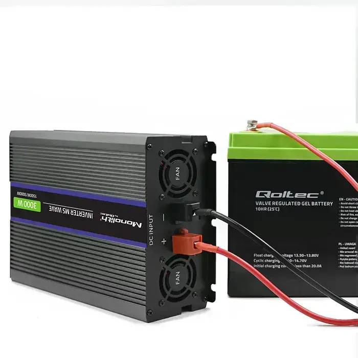 Qoltec Monolith voltage converter 3000 MS Wave | 12V to 230V | 1500/3000 | USB Foto 9