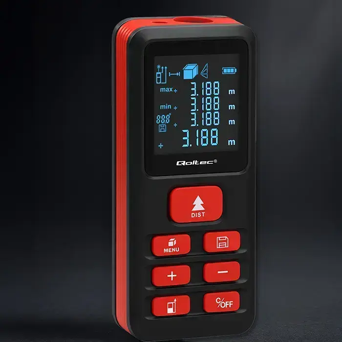 Qoltec Precise digital laser distance meter with an electronic level | LCD with backlight | 50m Фото 4