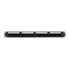 Qoltec Patch panel RACK | 24 ports | Cat 6 UTP | Black Foto 1